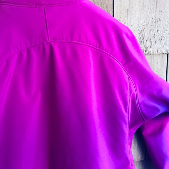 North End Three-Layer Fleece Jacket Soft Fuchsia Embroidered Squamish Valley L - Picture 15 of 16